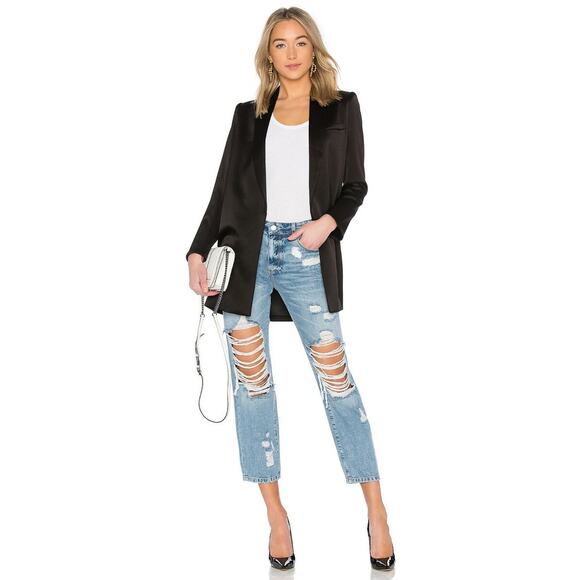 Paige Noella Highrise Straight Ankle Jeans Jovie Destructed sz 30 - Picture 6 of 12